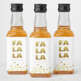Fa La La | Divertido Natal Branco e Dourado Mini