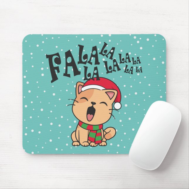 Fa La La La La La Natal Cantando | Mousepad (Com mouse)