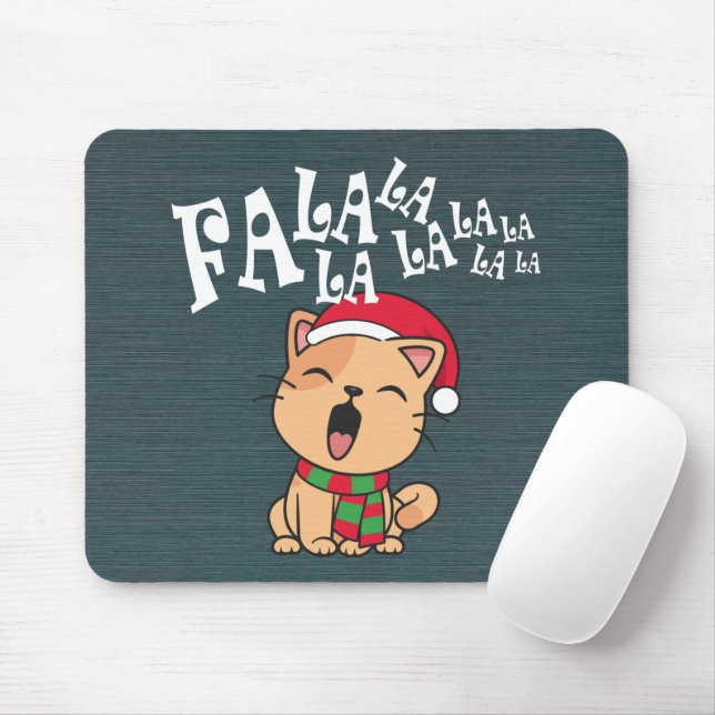 Fa La La La La La Natal Cantando | Mousepad (Com mouse)
