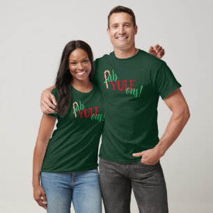 Fab-YULE-ous! Camiseta masculina de Natal