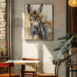 Fábrica de Música do Burro Impressão de Arte Canta