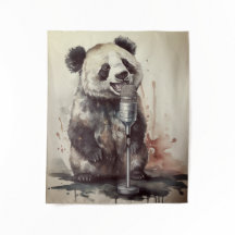 Fábrica de Música Panda Personalizada Tapeçaria Ca