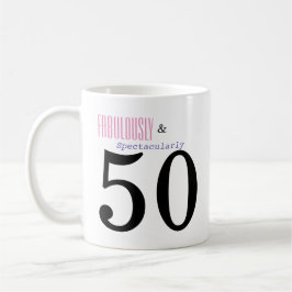 Fabulosa e cinquenta caneca de café