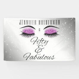 Fabuloso 50 Olhos de Vidro Pretos Rosa, Banner de 