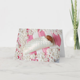 Fabuloso Cartão de Saudações para Bebês a Rosa e B