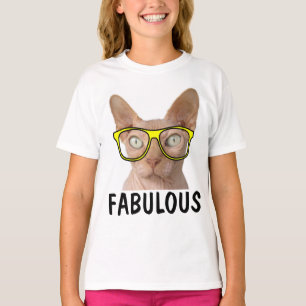 FABULOUS Funny Kids SPHYNX t-shirts de gatos