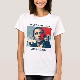 Faça a América 2008 outra vez t-shirt de Obama