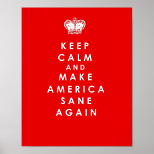 Faça a América outra vez o anti poster vermelho
