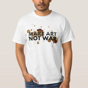 FAÇA a camisa da GUERRA da ARTE NÃO para o homem
