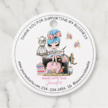 Faça A Costura Agradece-Lhe As Etiquetas De Favor