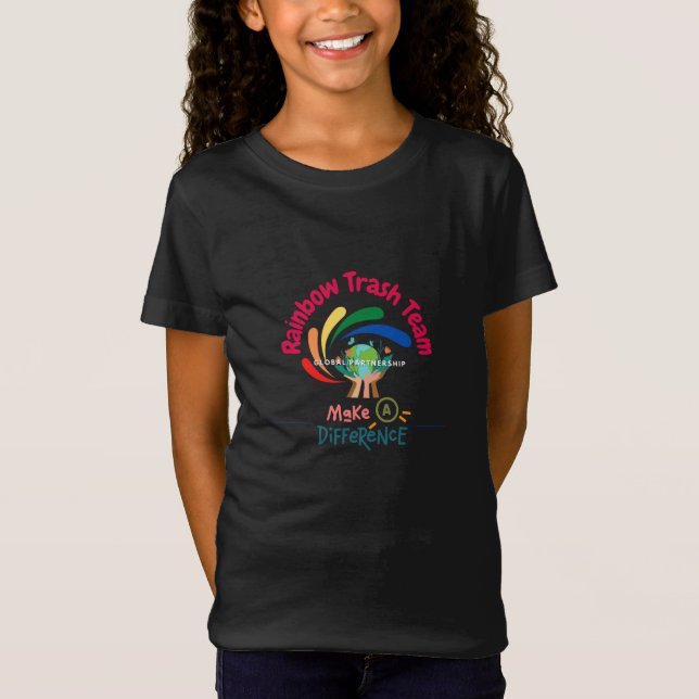 Faça a diferença entre garotas e camiseta (Frente)