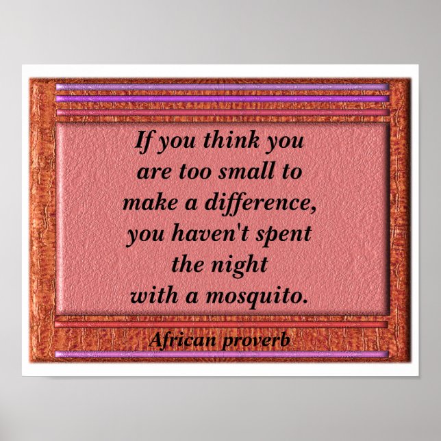 Faça a diferença - poster (Frente)