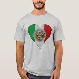 Faça a guerra da massa não o t-shirt italiano do