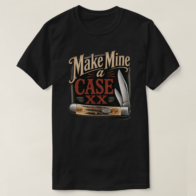 Faça a minha uma camiseta Case XX de canivete (Frente do Design)