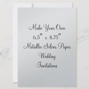 Faça a seus próprios convites do casamento 6,5" x
