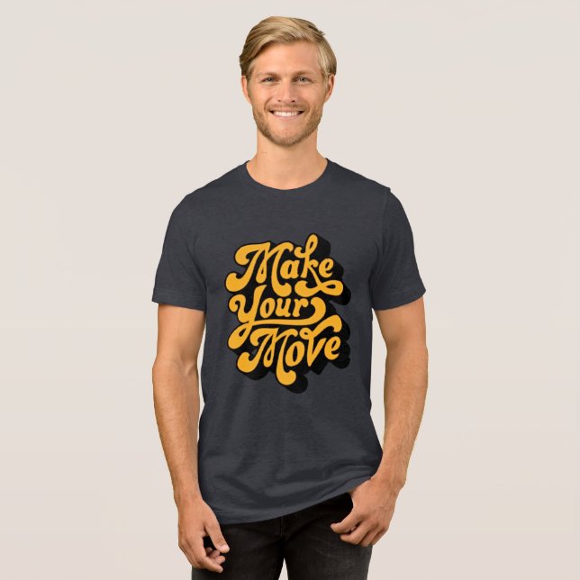 Faça a sua jogada - Camisa Tripla Retrorna De Roup (Frente Completa)