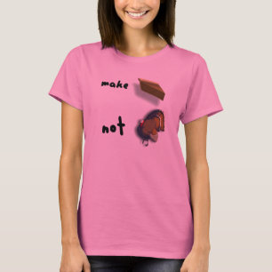 Faça a torta, não a camisa das mulheres da acç