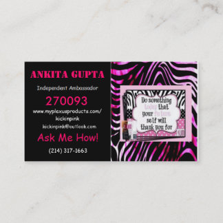 Faça algo hoje cartões de visitas do plexo