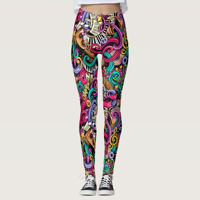 Faça as suas próprias leggings de Pop da MÚSICA 2 (Frente)
