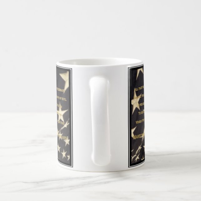 "Faça caneca de café patriótica do seu suporte" (Alça)