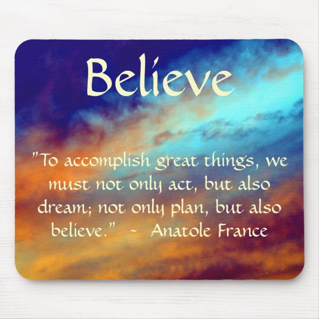 Faça Coisas Excelentes! Mousepad (Frente)