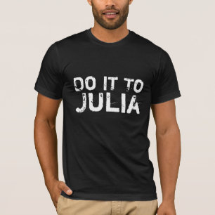 Faça com Julia 1984 Citação de Camisa Branca em Es