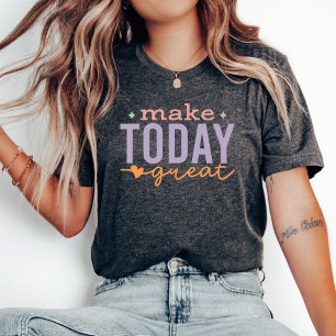 Faça Excelente Hoje, Camisa De Mulheres Retro