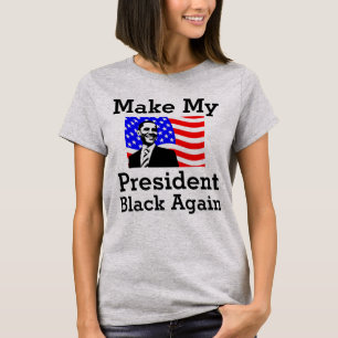 Faça meu presidente Preto Outra vez T-shirt