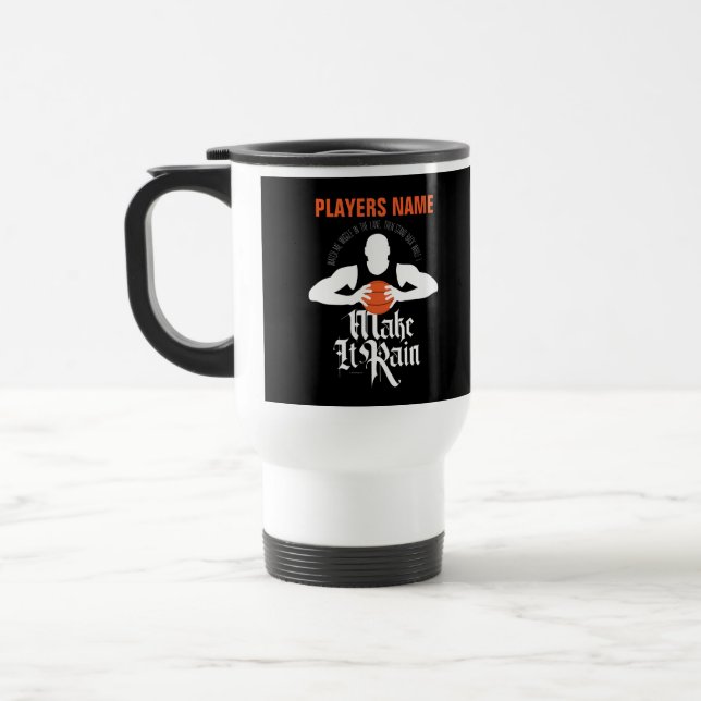 Faça-o chover (basquete) Caneca de viagem (Esquerda)