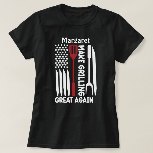 Faça o Excelente de Griling de novo a camiseta de  (Frente do Design)