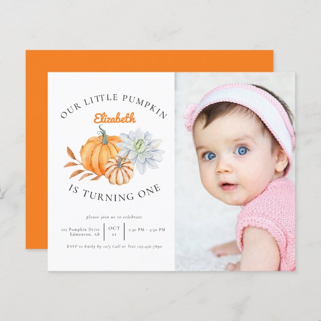 Faça o orçamento da nossa pequena foto de queda de (Frente/Verso)