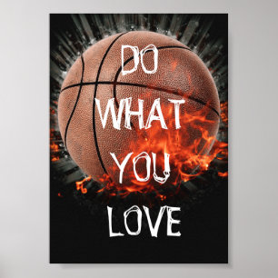 Faça o que você ama de Poster de basquete