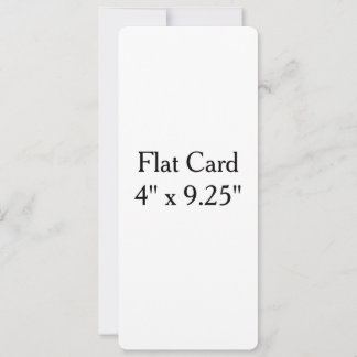 Faça o seu próprio cartão personalizado 4" x 9,25"