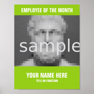Faça o seu próprio funcionário da poster de fotos 