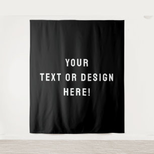 Faça-O Seu - XL Tapeçaria Preta Personalizada