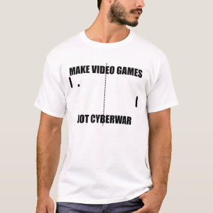 Faça o t-shirt do Cyberwar do video games não