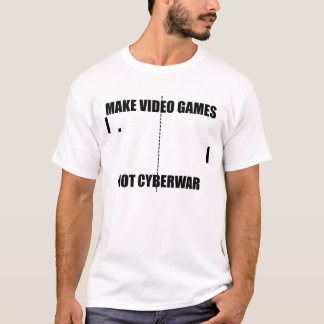 Faça o t-shirt do Cyberwar do video games não