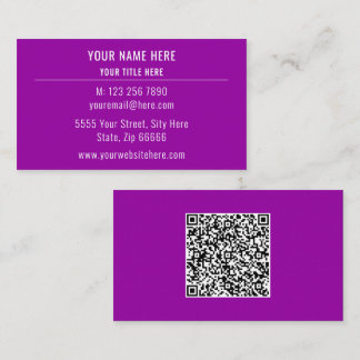 Faça o Upload do Seu Código QR em Cartões de Visit