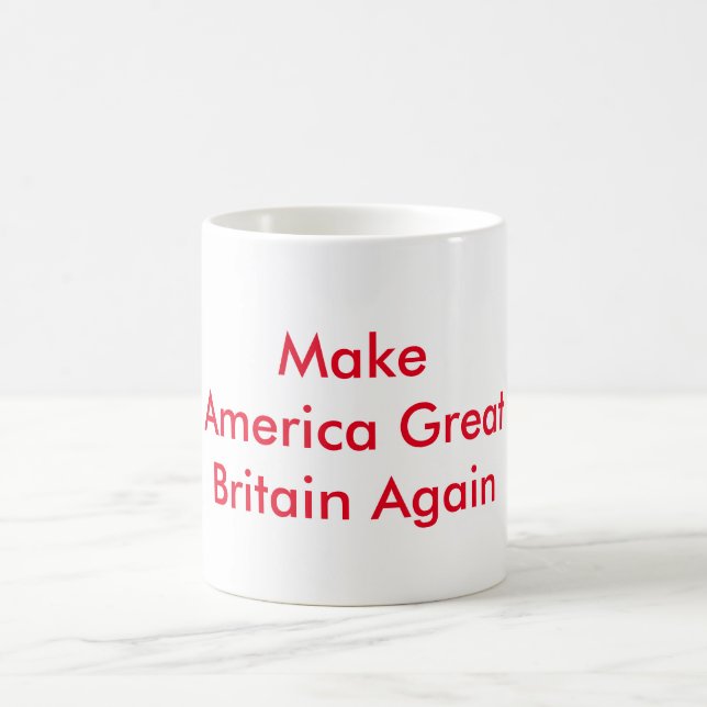 Faça o vermelho da caneca de café de América Grâ (Centro)