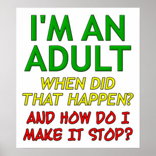 Faça Poster Divertido Para Adulto Parar