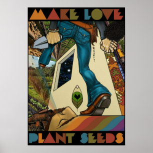 Faça sementes da planta do amor - poster do