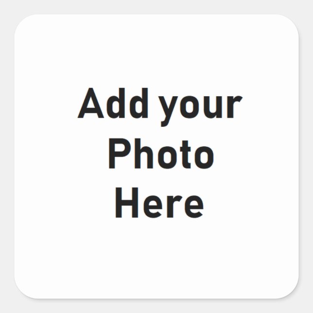 Faça seu próprio adesivo quadrado personalizado (Frente)