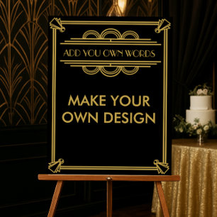 Faça seu próprio Art Deco Gatsby poster