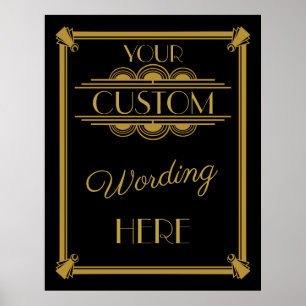 Faça seu próprio Art Deco Gatsby poster