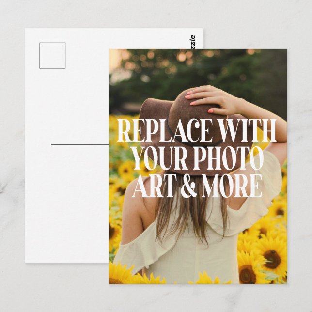 Faça seu próprio cartão postal (Frente/Verso)