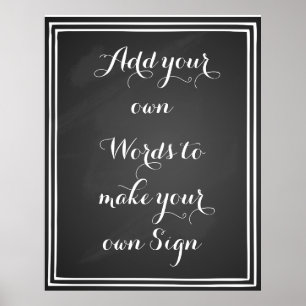 Faça seu próprio poster de quadro para chaleiras p