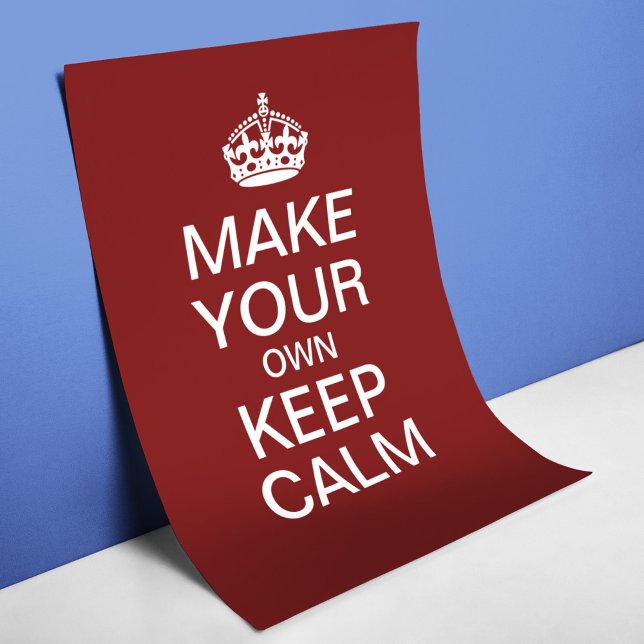Faça seu próprio Poster para manter calma (Modelo) (Criador carregado)