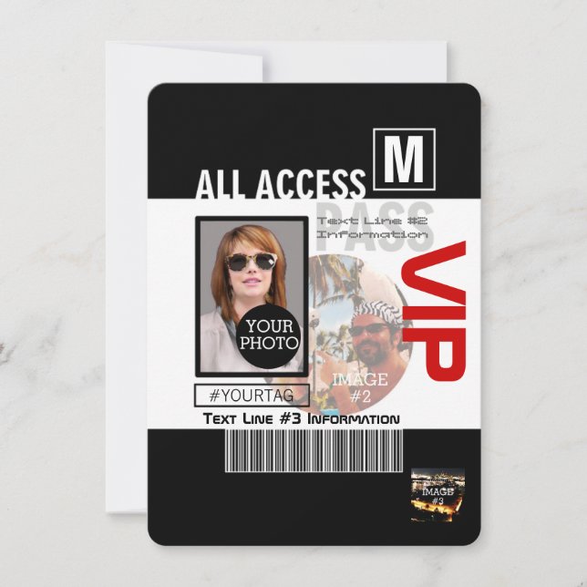 Faça seu próprio VIP passar 8 maneiras de personal (Frente)