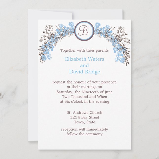 Faça seus próprios convites para casamento (Frente)