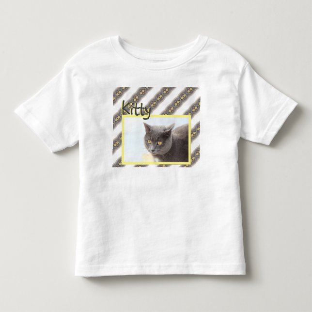 Faça Sua Própria Camisa De Gato De Gatinho Pet (Frente)